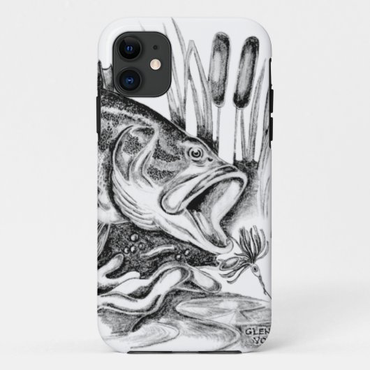 Black bass Case-Mate iPhoneケース (裏面)