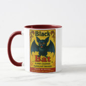 Black Bat Firecracker Vintage Mug マグカップ (左)