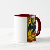 Black Bat Firecracker Vintage Mug マグカップ (正面右)