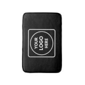 Black Bath Mat | Custom Minimalist Stylish  バスマット (正面縦)