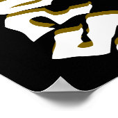 Black Bats Spider Web Full Moon Happy Halloween ポスター (角)