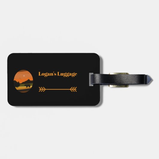 Black Bear  ラゲッジタグ (裏面横)