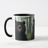 Black Bear Forest Mug – Cute Wildlife Coffee Cup G マグカップ (左)