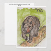 Black Bear Greeting Card シーズンカード (正面/裏面)