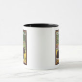 Black Bear in Forest – アラスカ、ケチカン マグカップ (中央)