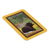 Black Bear in Forest – ワシントン山アダムス マグネット (右側)