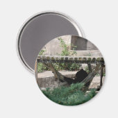 Black Bear in Hammock マグネット (正面/裏面)