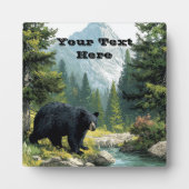 Black Bear Nature  フォトプラーク (正面)