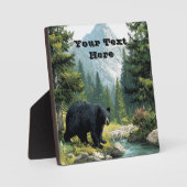 Black Bear Nature  フォトプラーク (正面)