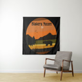 Black Bear Personalized タペストリー (インサイチュ)