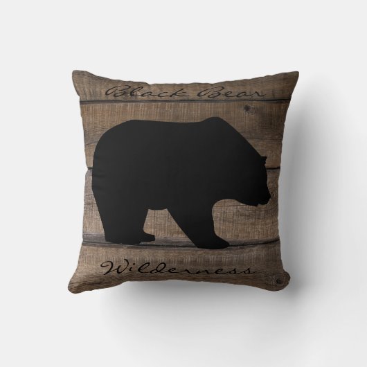 Black Bear Wilderness  クッション (裏面)