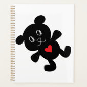 Black Bear with Red Heart プランナー手帳 (正面)