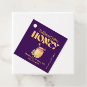 Black Bee Honey Label Metallic Gold Text  フェイバータグ (インサイチュ)