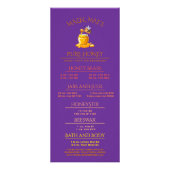 Black Bee Honey Label Metallic Gold Text  ラックカード (正面)