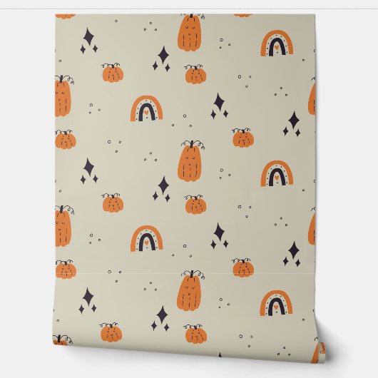 Black & Beige Hollow pattern for Your Kid Room 壁紙 (ほどく)