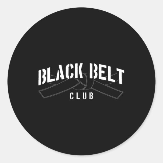 Black Belt Club  ラウンドシール (正面)
