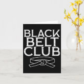 Black Belt Club Cool Karate Taekwondo Kung Fu Jiu  カード (黄色い花)