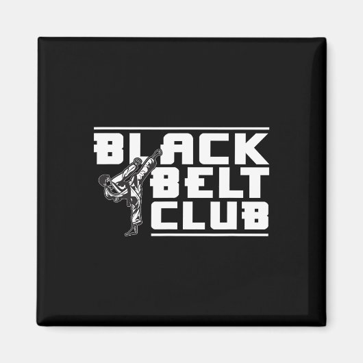 Black Belt Club - Karate Black Belt  マグネット (正面)