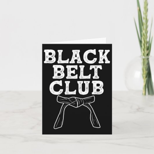 Black Belt Club - Karate Taekwondo Kung Fu Jiu Jit カード (正面)