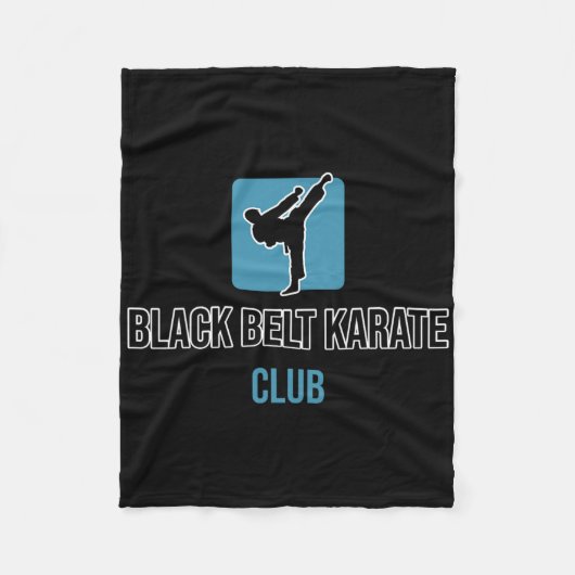 Black Belt Karate Club フリースブランケット (正面)