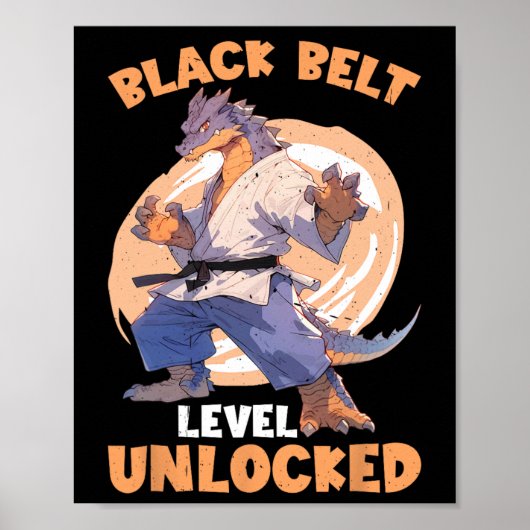 Black Belt Level Unlocked  ポスター (正面)
