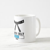 black belt loading martial arts karate Taekwondo コーヒーマグカップ (正面右)