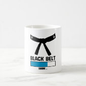 black belt loading martial arts karate Taekwondo コーヒーマグカップ (中央)