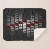 Black Belt | Martial Arts Blanket シェルパブランケット (正面(横))