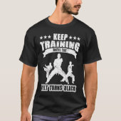 Black Belt Martial Training Karate Men Jiu Jitsu Tシャツ (正面)