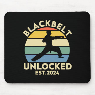 Black Belt Men Achievement Martial Arts Karate Boy マウスパッド