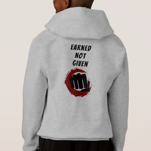 Black Belt Mindset Earned Not Given Karate (裏面)