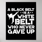 Black Belt Shirts Taekwondo Karate Gift  ポスター (正面)