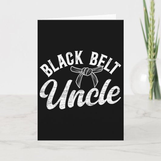 Black Belt Uncle Karate Uncle Proud Karate Uncle  カード (正面)