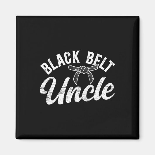 Black Belt Uncle Karate Uncle Proud Karate Uncle  マグネット (正面)