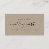 BLACK BERRY LEAFY FOLIAGE GREENERY WEDDING WEBSITE 名刺 (裏面)