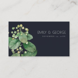 BLACK BERRY LEAFY FOLIAGE GREENERY WEDDING WEBSITE 名刺
