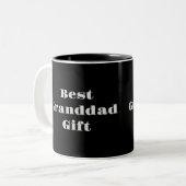 Black Best Granddad Gift Mug ツートーンマグカップ (正面左)