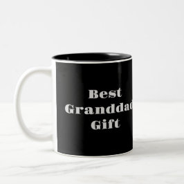 Black Best Granddad Gift Mug ツートーンマグカップ