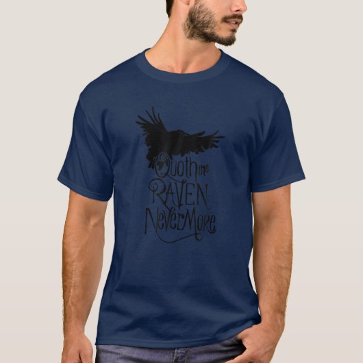 Black Bird, Crows And Ravens, Mythical Edgar Allan Tシャツ (正面)