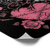 Black Bird F-caw-f Funny Valentines Day  ポスター (角)