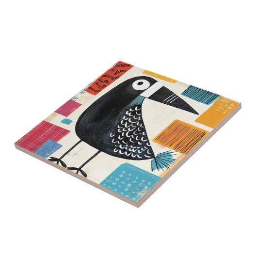 Black Bird Modern Art タイル (側面)