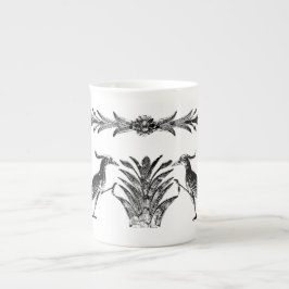 Black Birds & Reeds Bone China Mug ボーンチャイナマグカップ