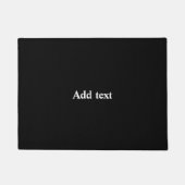 Black-black, simply elegant template, ドアマット (正面)