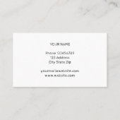 Black Blackboardの名刺テンプレート 名刺 (裏面)