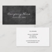 Black Blackboardの名刺テンプレート 名刺 (正面/裏面)