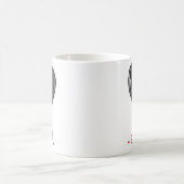 Black Bleeding Cut Open Broken Heart Goth Valentin コーヒーマグカップ (中央)