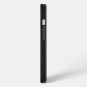 Black&blueの場合 iPhoneケース (左側面)