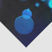 Black & Blue Midnight Sparkle Neon Glow New Year  薄葉紙 (詳細)