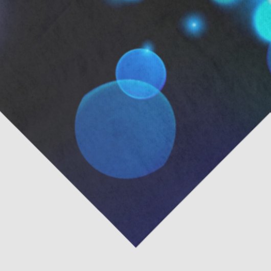 Black & Blue Midnight Sparkle Neon Glow New Year  薄葉紙 (詳細)