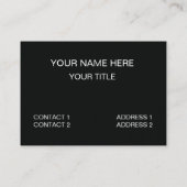 Black Blue Stained Glass Pattern 名刺 (裏面)